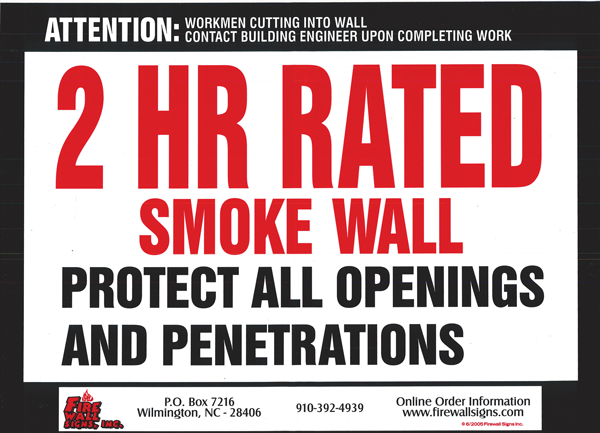 2HR Fire/Smoke Wall