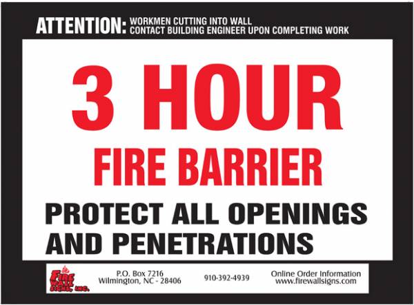 3 HR Fire Barrier