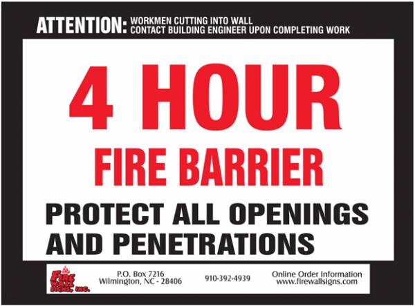 4 HR Fire Barrier